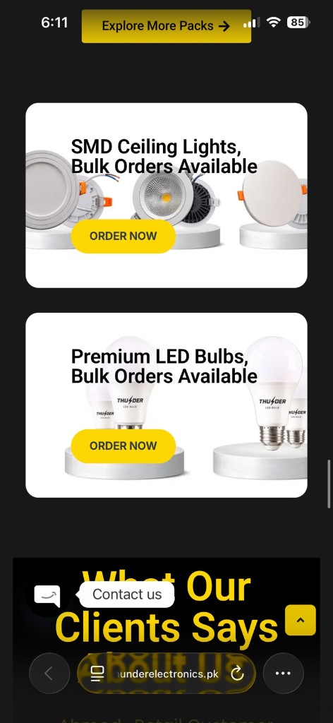 Thunder Electronics product site